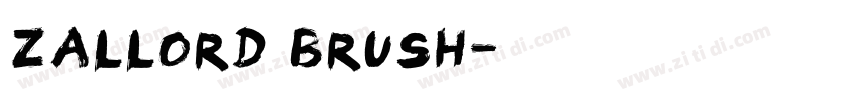 Zallord Brush字体转换